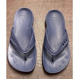 Crocs Blue Flip Flop‎ Sandals W7 | Classic Croslite Comfort Slides Beach Comfort